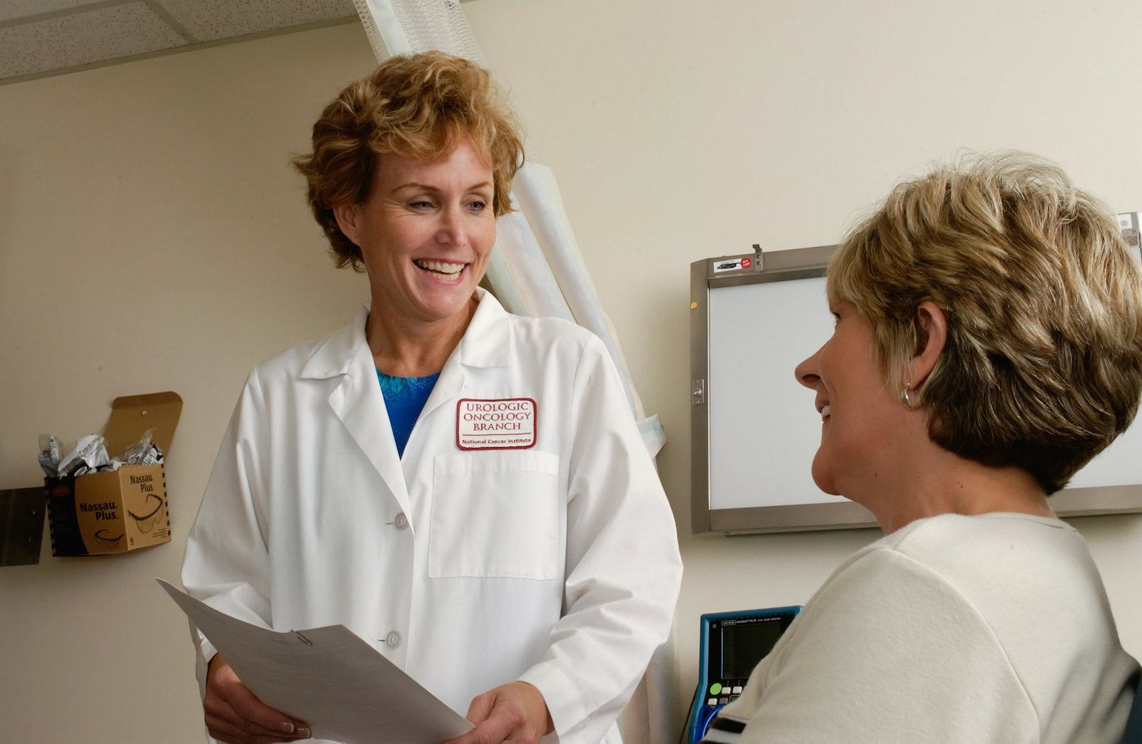 Illustrative doctor and patient consultation