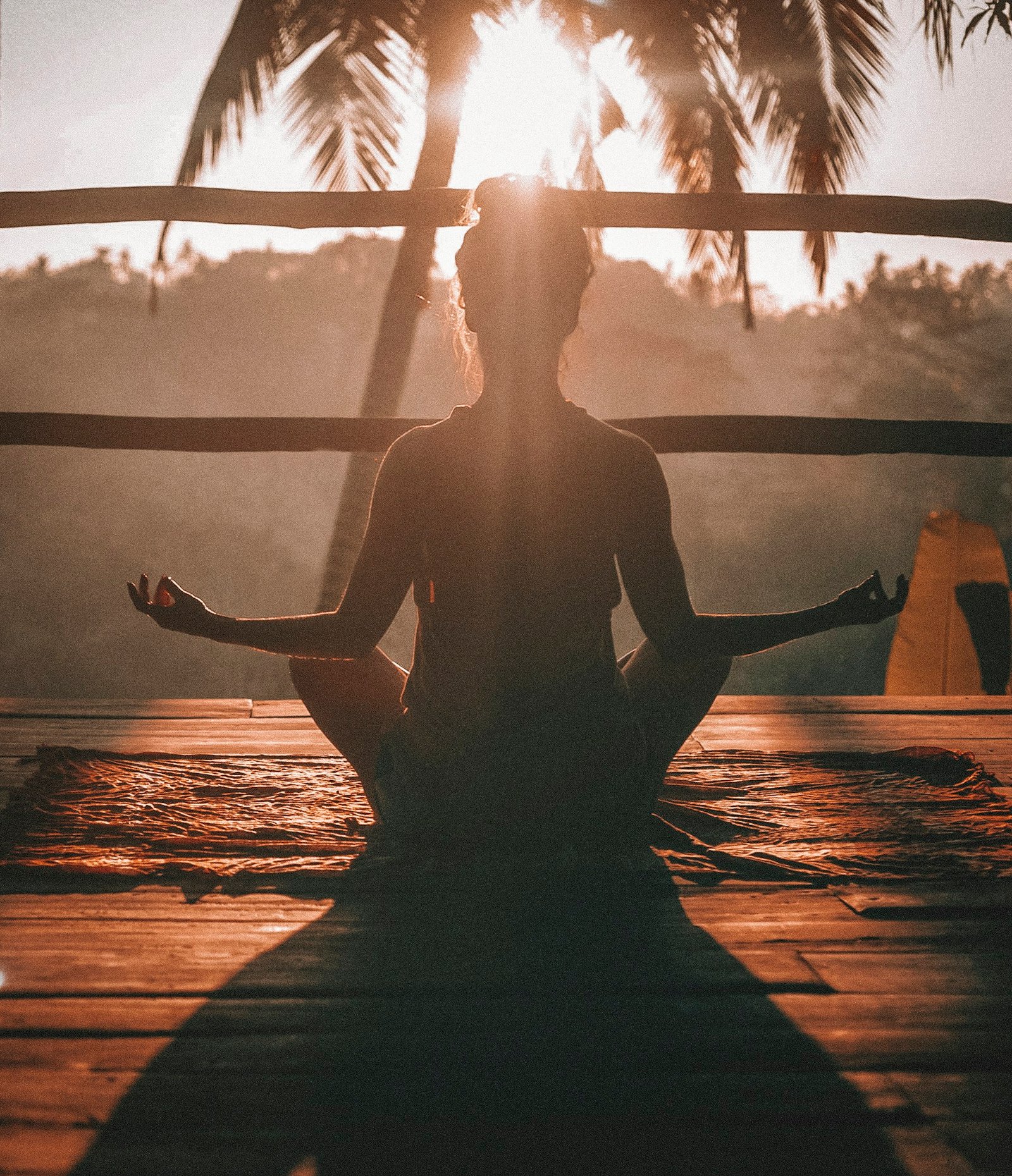 Illustrative calm moment of recovery and wellbeing
